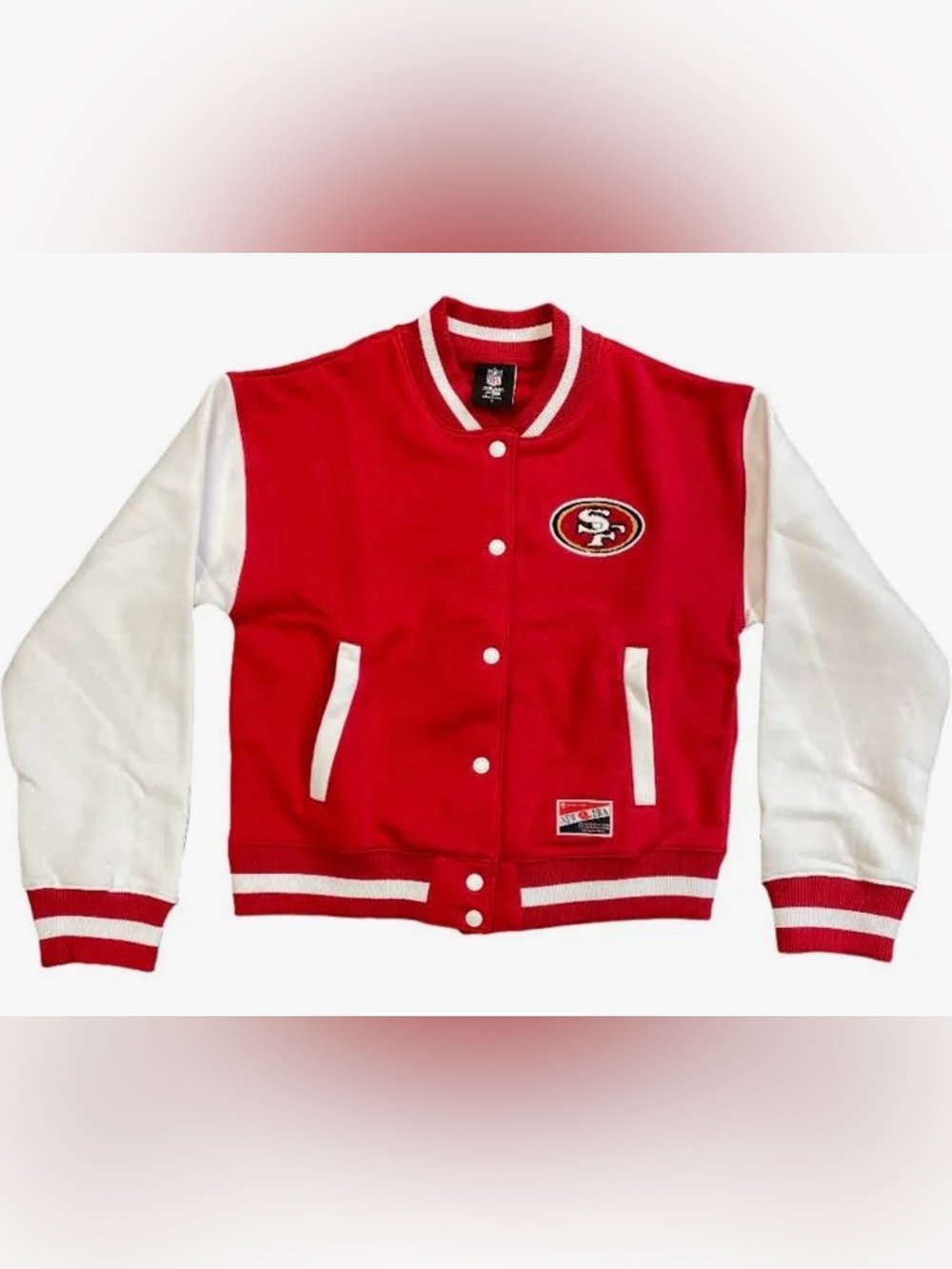 New Era San Francisco 49ers Red & White licensed Varsity Jacket